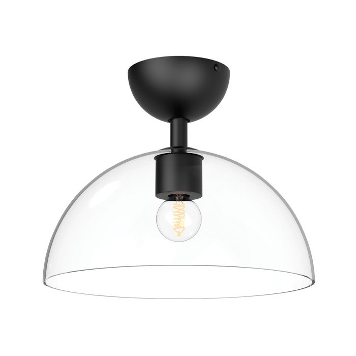 elstead lighting Jude 1 lt Semi Flush Light - Matte Black