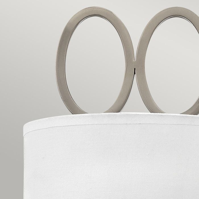 Elstead Lighting Jules 2 Light Wall Light - Brushed Nickel