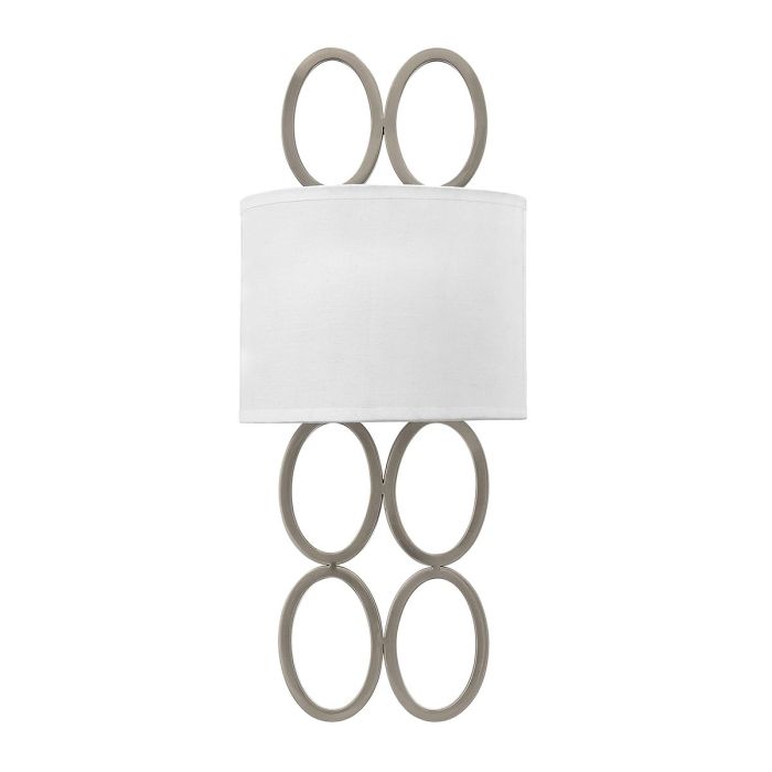 elstead lighting Jules 2 Light Wall Light - Brushed Nickel