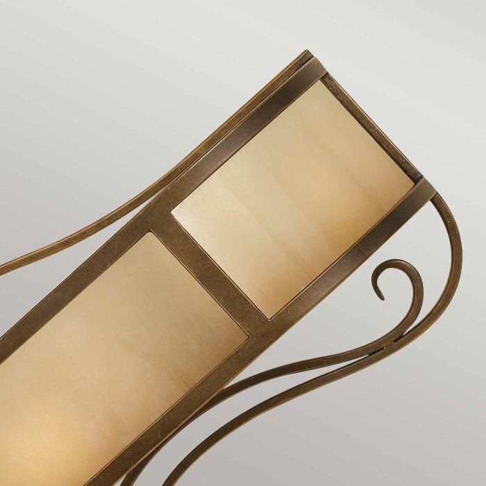 Elstead Lighting Justine 2 Light Wall Light - Horizontal - Astral Bronze