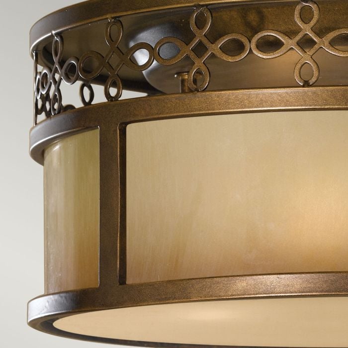 Elstead Lighting Justine 3 Light Flush - Astral Bronze