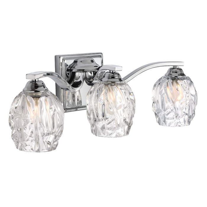 elstead lighting Kalli 3 Light Above Mirror Light - Polished Chrome