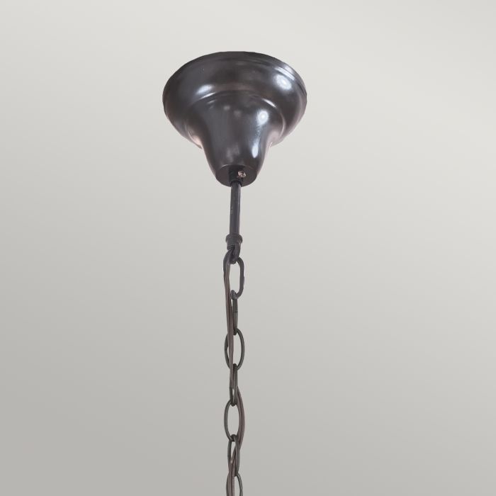 Elstead Lighting Kami 3 Light Pendant With 3 Lights - Vintage Bronze