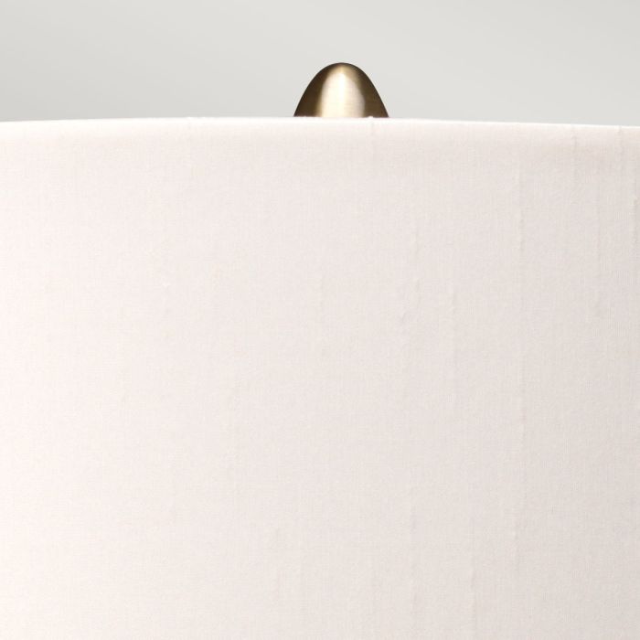 Elstead Lighting Kara Table Lamp - Aged Brass - Dark Green Glass With Origami Shade