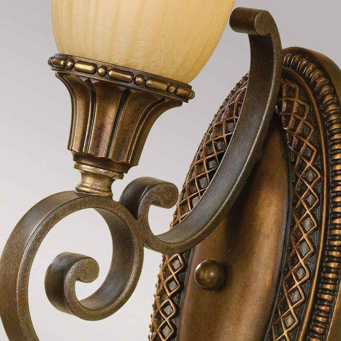 Elstead Lighting Kelham Hall 1 Light Wall Light - Firenze Gold/British Bronze