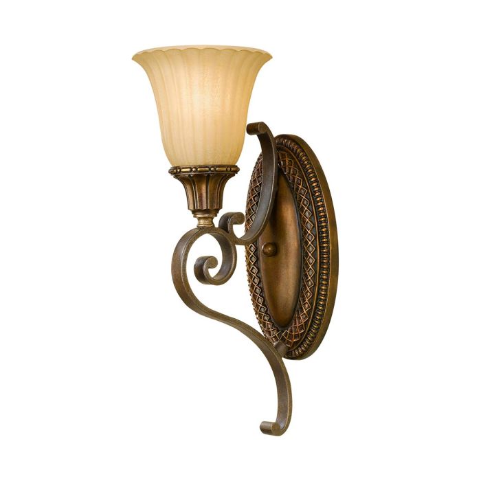 elstead lighting Kelham Hall 1 Light Wall Light - Firenze Gold/British Bronze