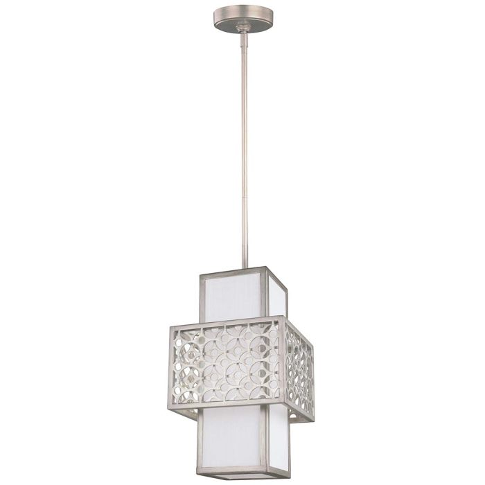elstead lighting Kenney 1 Light Mini-Pendant - Sunrise Silver
