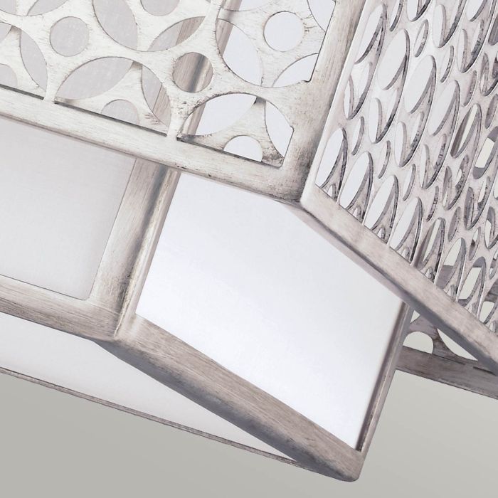 Elstead Lighting Kenney 3 Light Pendant - Sunrise Silver