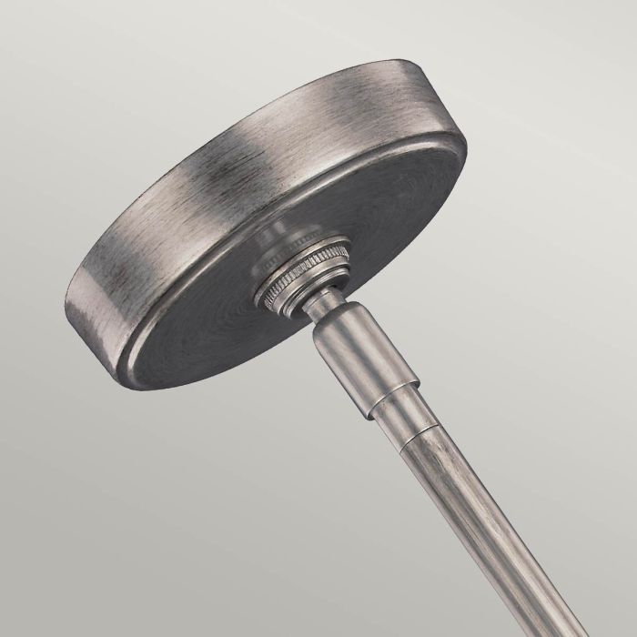 Elstead Lighting Kenney 3 Light Pendant - Sunrise Silver