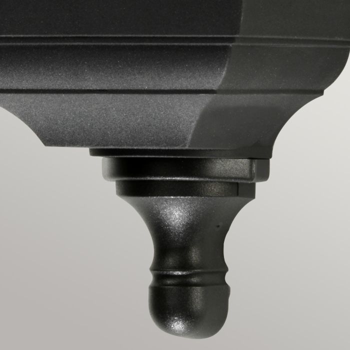 Elstead Lighting Kerry 1 Light Flush Wall Lantern - Black