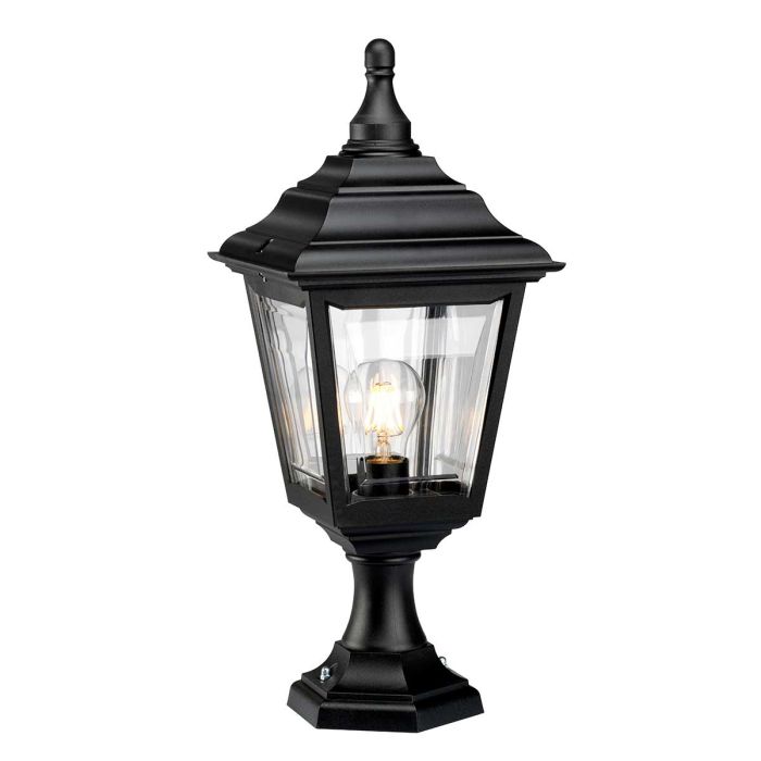 elstead lighting Kerry 1 Light Pedestal/Porch - Black