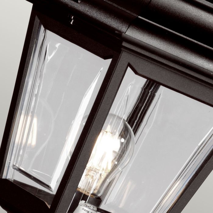 Elstead Lighting Kerry 1 Light Pillar Lantern - Black
