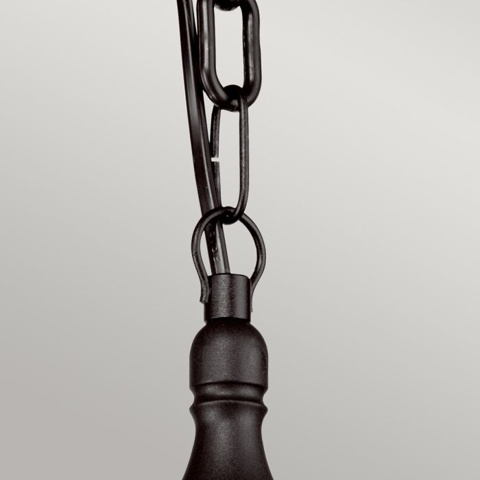 Elstead Lighting Kinsale 1 Light Chain Lantern - Black