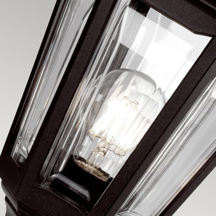 Elstead Lighting Kinsale 1 Light Pedestal/Porch Lantern - Black