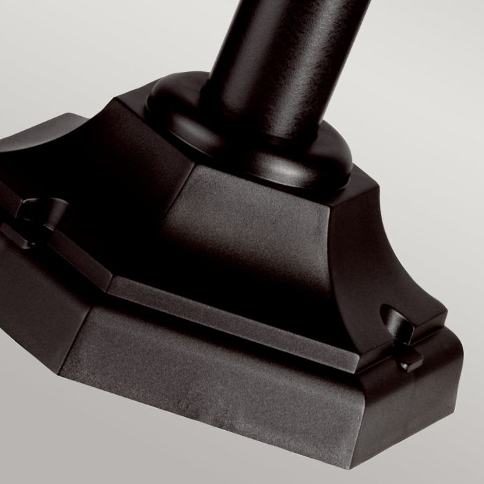 Elstead Lighting Kinsale 1 Light Pillar Lantern - Black