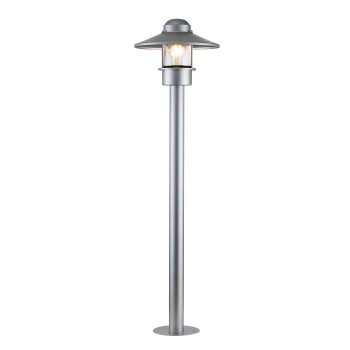 elstead lighting Klampenborg 1 Light Bollard - Silver