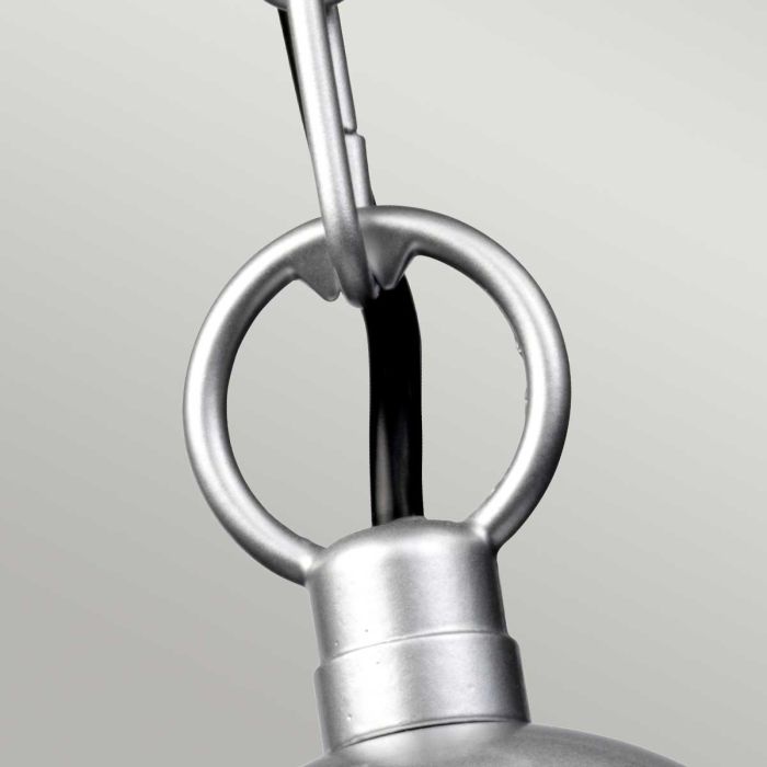 Elstead Lighting Klampenborg 1 Light Chain Lantern - Silver