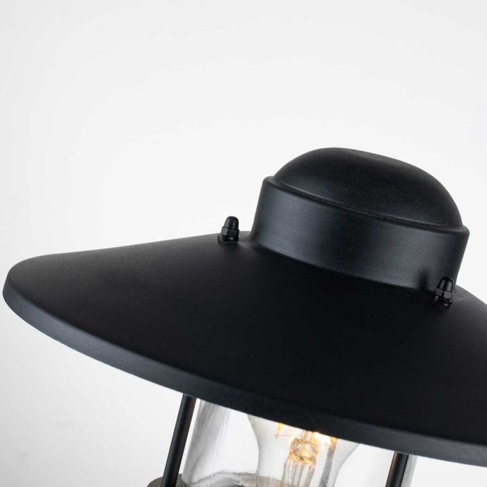 Elstead Lighting Klampenborg 1 Light Pedestal - Black