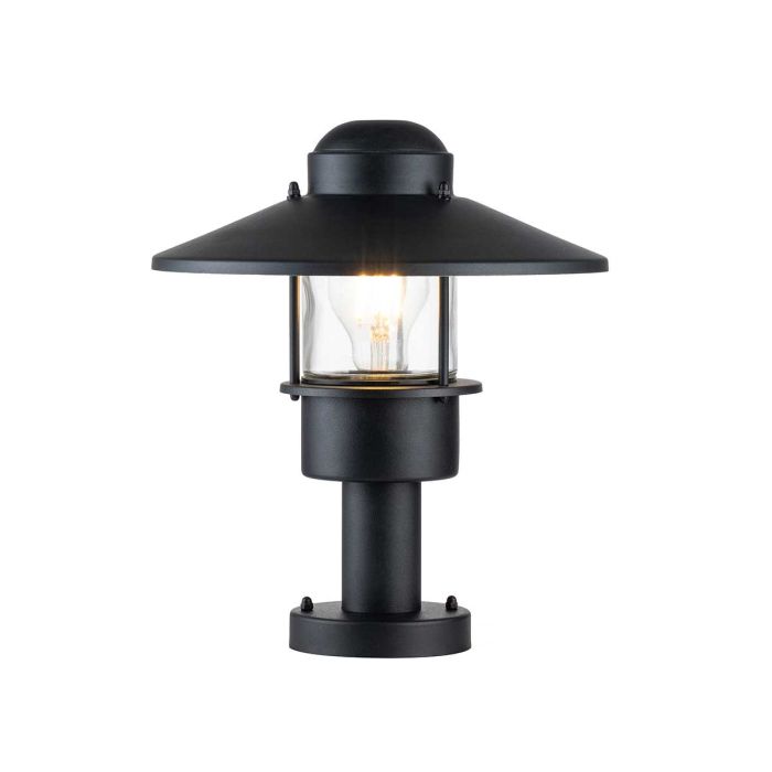 elstead lighting Klampenborg 1 Light Pedestal - Black