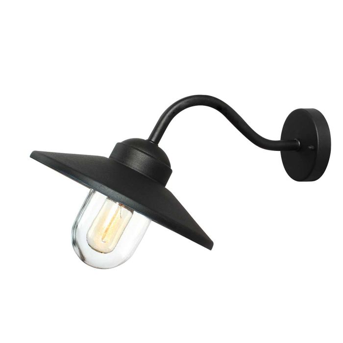 elstead lighting Klampenborg 1 Light Wall Lantern - Black