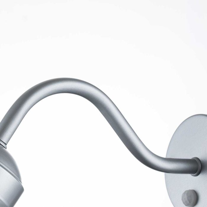 Elstead Lighting Klampenborg 1 Light Wall Lantern With PIR - Silver