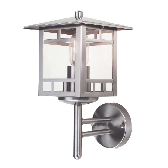 elstead lighting Kolne 1 Light Wall Lantern - Stainless Steel
