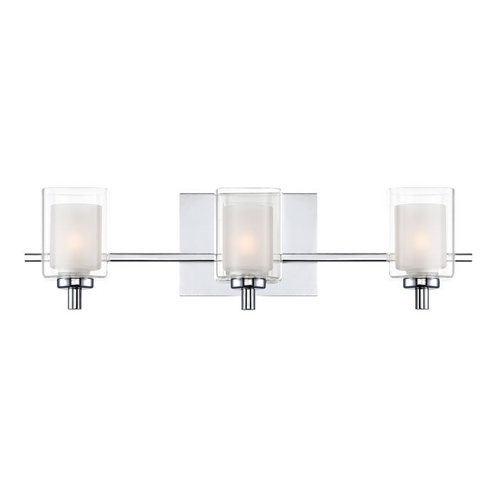 elstead lighting Kolt 3 Light Wall Light - Polished Chrome