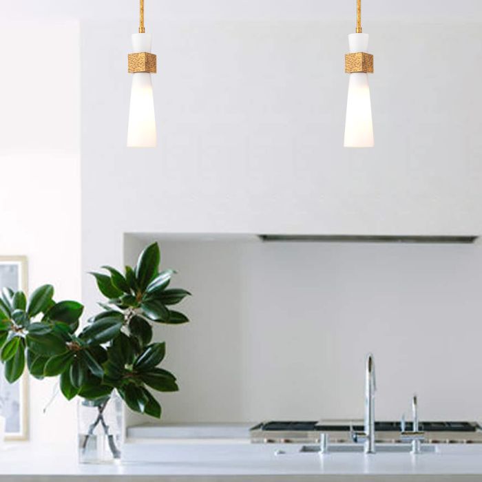 Elstead Lighting Kristy 1 Lt Mini Pendant - Distressed Gold