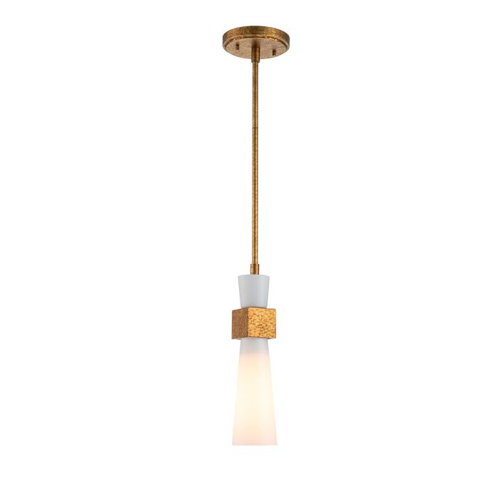 elstead lighting Kristy 1 lt Mini Pendant - Distressed Gold