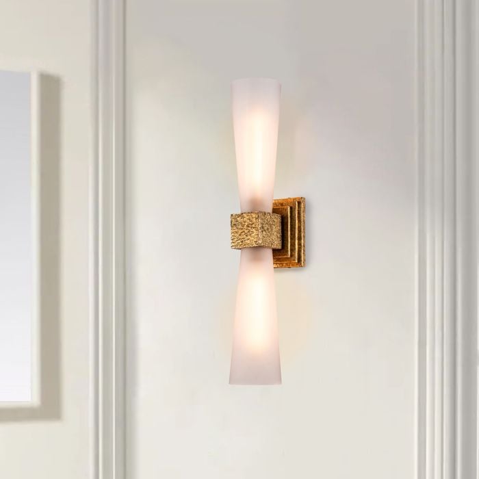 Elstead Lighting Kristy 2 Lt Wall Light - Distressed Gold
