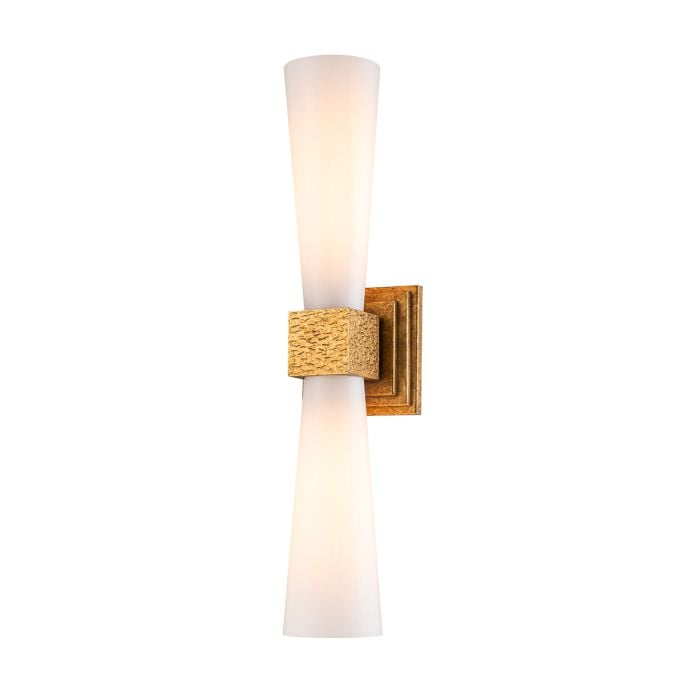 elstead lighting Kristy 2 lt Wall Light - Distressed Gold
