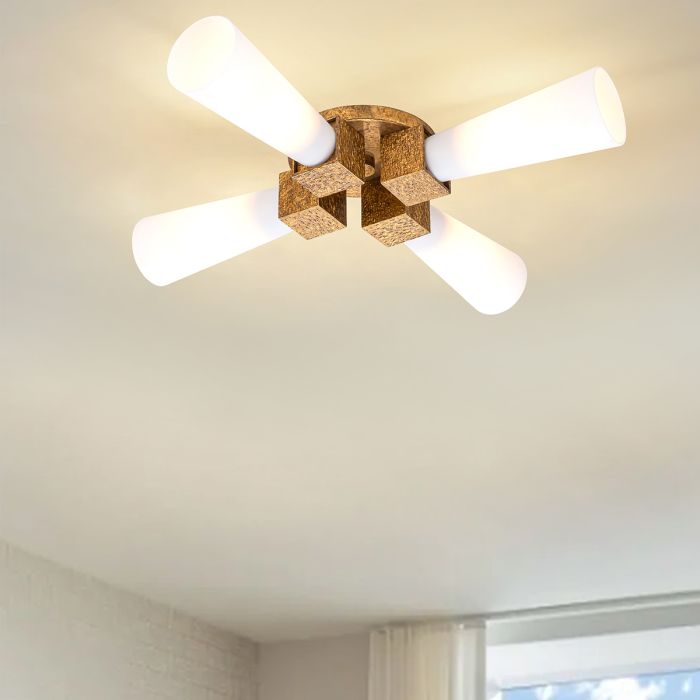 Elstead Lighting Kristy 4 Lt Pendant - Distressed Gold