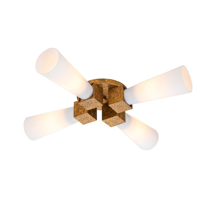 elstead lighting Kristy 4 lt Pendant - Distressed Gold