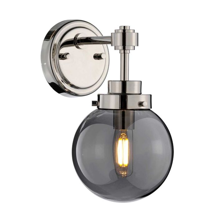 elstead lighting Kula 1 Light Wall Light - Polished Nickel