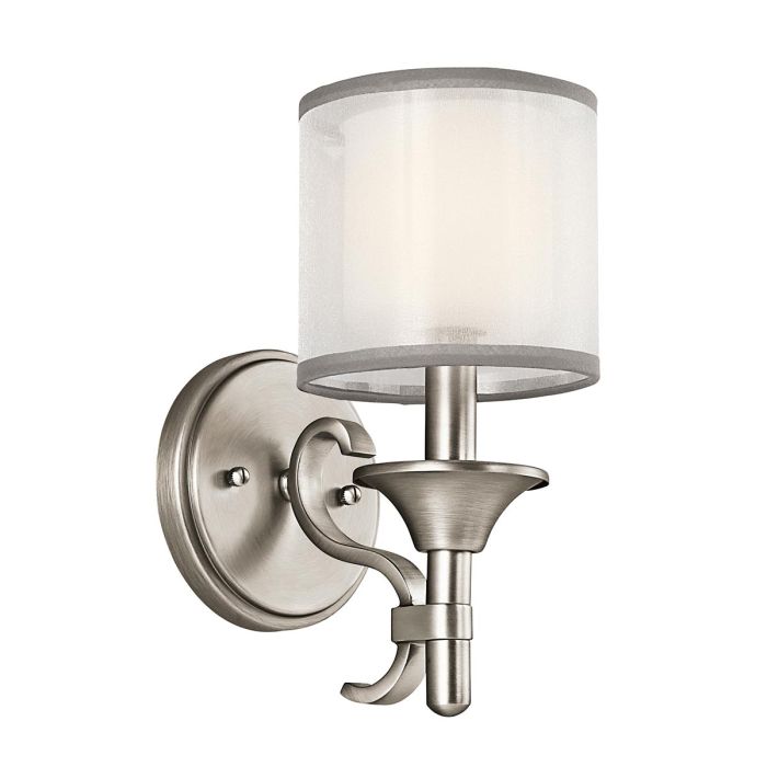 elstead lighting Lacey 1 Light Wall Light - Antique Pewter