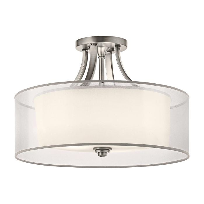 elstead lighting Lacey 4 Light Semi-Flush - Antique Pewter