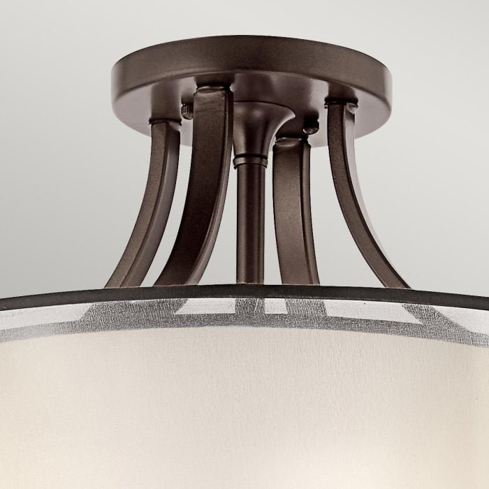 Elstead Lighting Lacey 4 Light Semi-Flush - Mission Bronze