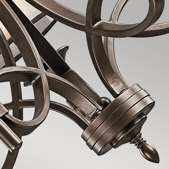 Elstead Lighting Lacey 5 Light Chandelier - Mission Bronze