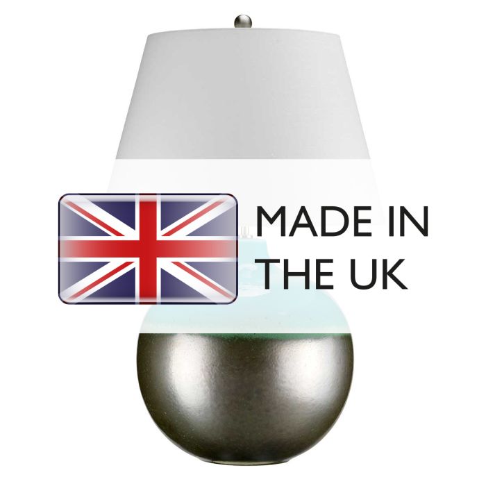 Elstead Lighting Laguna 1 Light LargeTable Lamp - Turquoise And Graphite Glaze