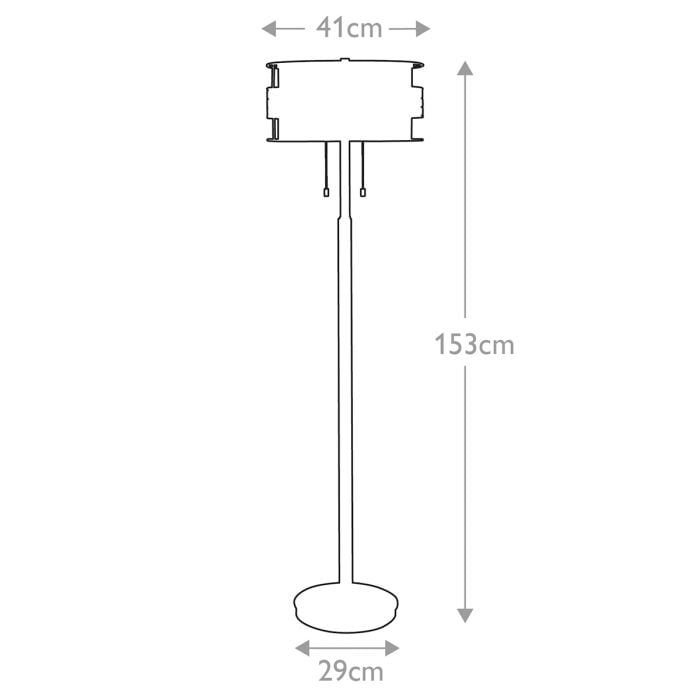 Elstead Lighting Laguna 2 Light Floor Lamp - Renaissance Copper