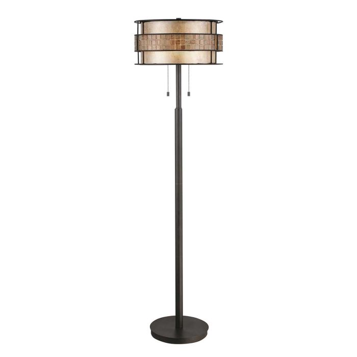 elstead lighting Laguna 2 Light Floor Lamp - Renaissance Copper