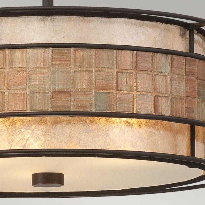 Elstead Lighting Laguna 3 Light Semi-Flush Light - Renaissance Copper