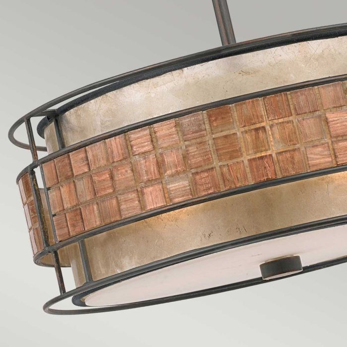 Elstead Lighting Laguna 4 Light Pendant Light - Renaissance Copper