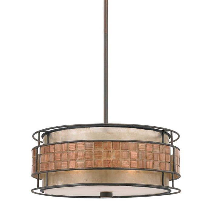 elstead lighting Laguna 4 Light Pendant Light - Renaissance Copper