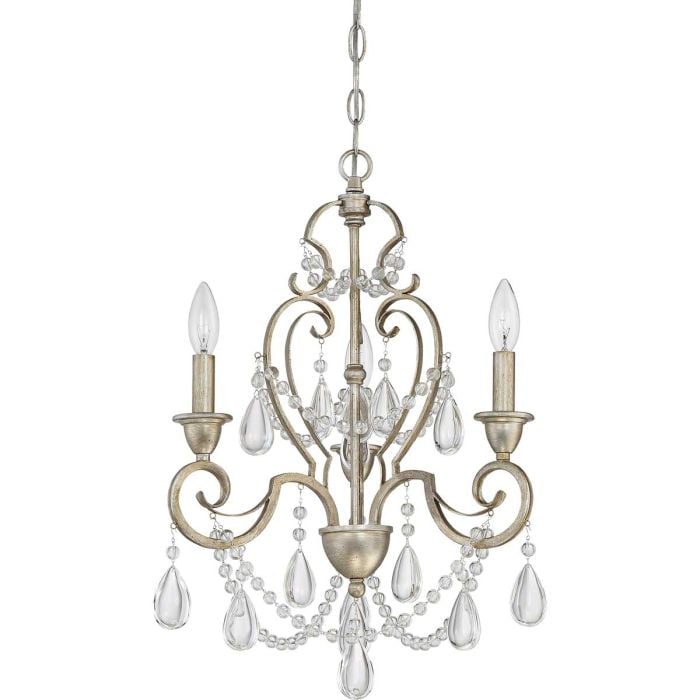 Elstead Lighting Lakeside 3 Light Mini Chandelier - Vintage Gold