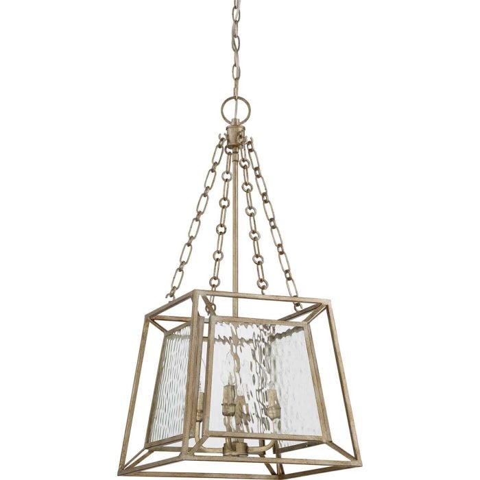 Elstead Lighting Lakeside 4 Light Tapered Pendant - Vintage Gold