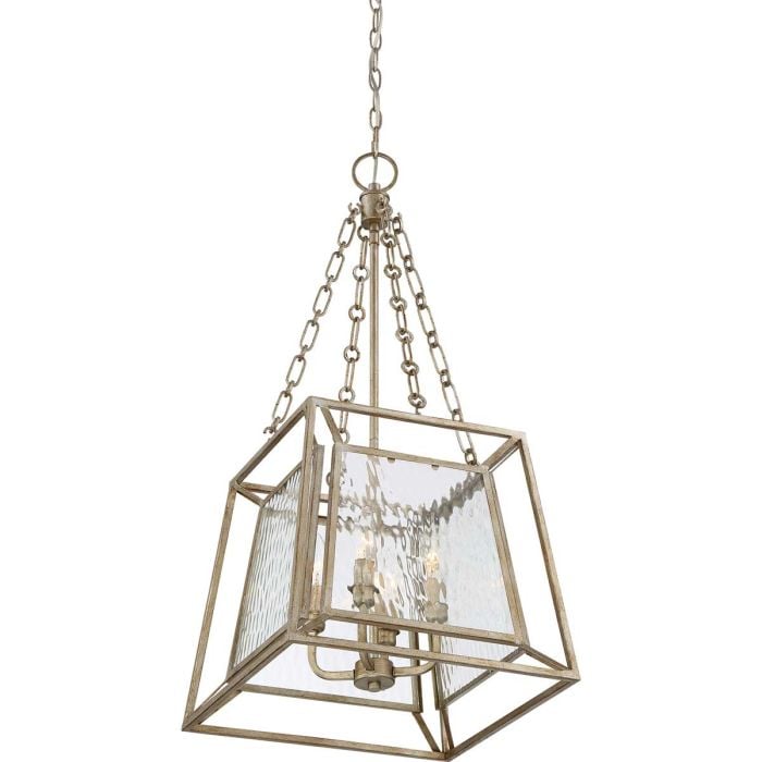 Elstead Lighting Lakeside 4 Light Tapered Pendant - Vintage Gold
