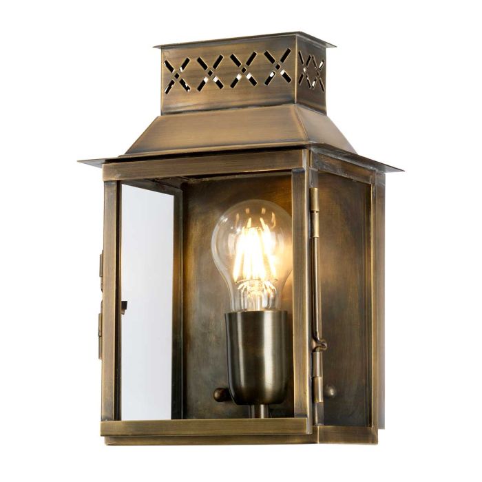 elstead lighting Lambeth Palace 1 Light Wall Lantern - Aged Brass