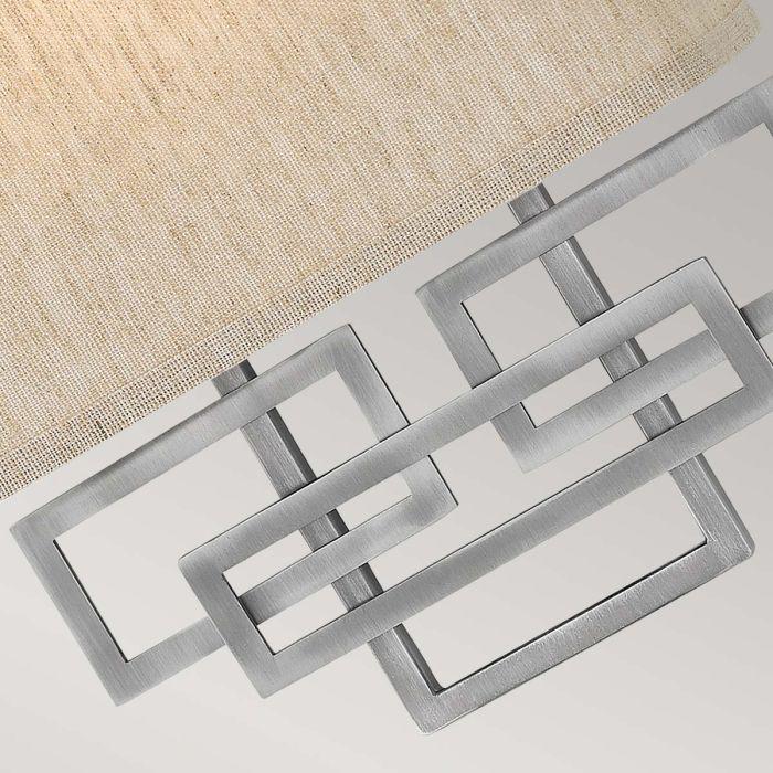 Elstead Lighting Lanza 2 Light Wall Light - Antique Nickel