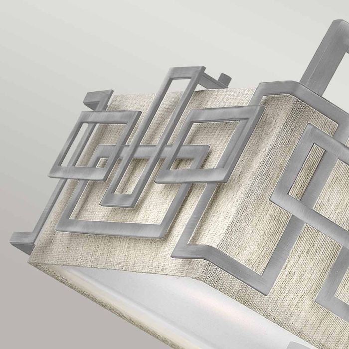 Elstead Lighting Lanza 3 Light Semi-Flush - Antique Nickel